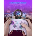 thumbnail image 5 of Wireless Switch 2 Pro Controller, Macro Controller for Nintendo Switch 2/1/Lite/OLED with Loop Macro, Home Wake Up, HD Rumble, Motion Control, Turbo, 800mAh, Purple, 5 of 6