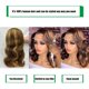 thumbnail image 5 of Peluca Douyin Honey Blonde Bob, 40 cm, cabello humano ondulado, 5 of 6