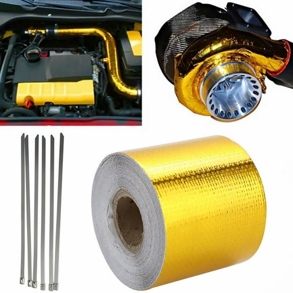 KONTONTY Heat Insulation Aluminum Foil Tape for Auto Engine and Kitchen Hood