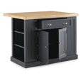 thumbnail image 3 of Homestyles Nantucket Wood Kitchen Island in Black, 3 of 15