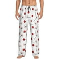 thumbnail image 1 of Fotbe Ladybug With Dandelion Pantalones de Pijama para Hombre, Pantalones de Dormir, Pantalones de Casa con Cintura Ajustable y Bolsillos-Small, 1 of 6