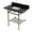 Black Granite / Brushed Nickel, variant on Kingston Brass KVPK36KBSQB1 Templeton 36" Black Granite Console Sink with Brass Legs and Shelf (8-Inch, 3-Hole), Black Granite/Polished Chrome
