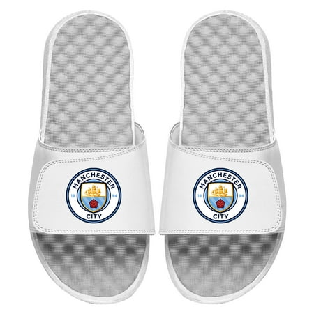 

Men s ISlide White Manchester City Primary Logo Slide Sandals