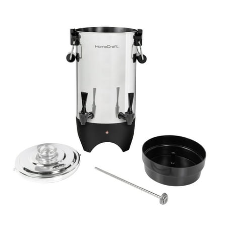 HomeCraft - CUDS45SS Quick-Brewing 1000-Watt Automatic 45-Cup Coffee Urn - Stainless Steel