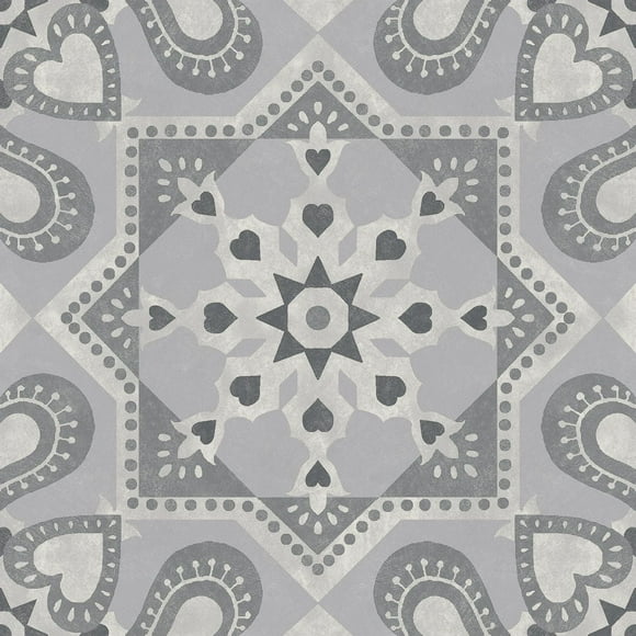 FloorPops Whitney Peel and Stick Floor Tiles Set of 20