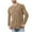 Khaki, variant on Nrmvnmi Men's Long Sleeve T-Shirts Lightweight Super Soft Athletic Crew Neck Tees For Running Lounging Casual Sweatshirt Solid Color Pajama Loungewear Comfortable Tops
