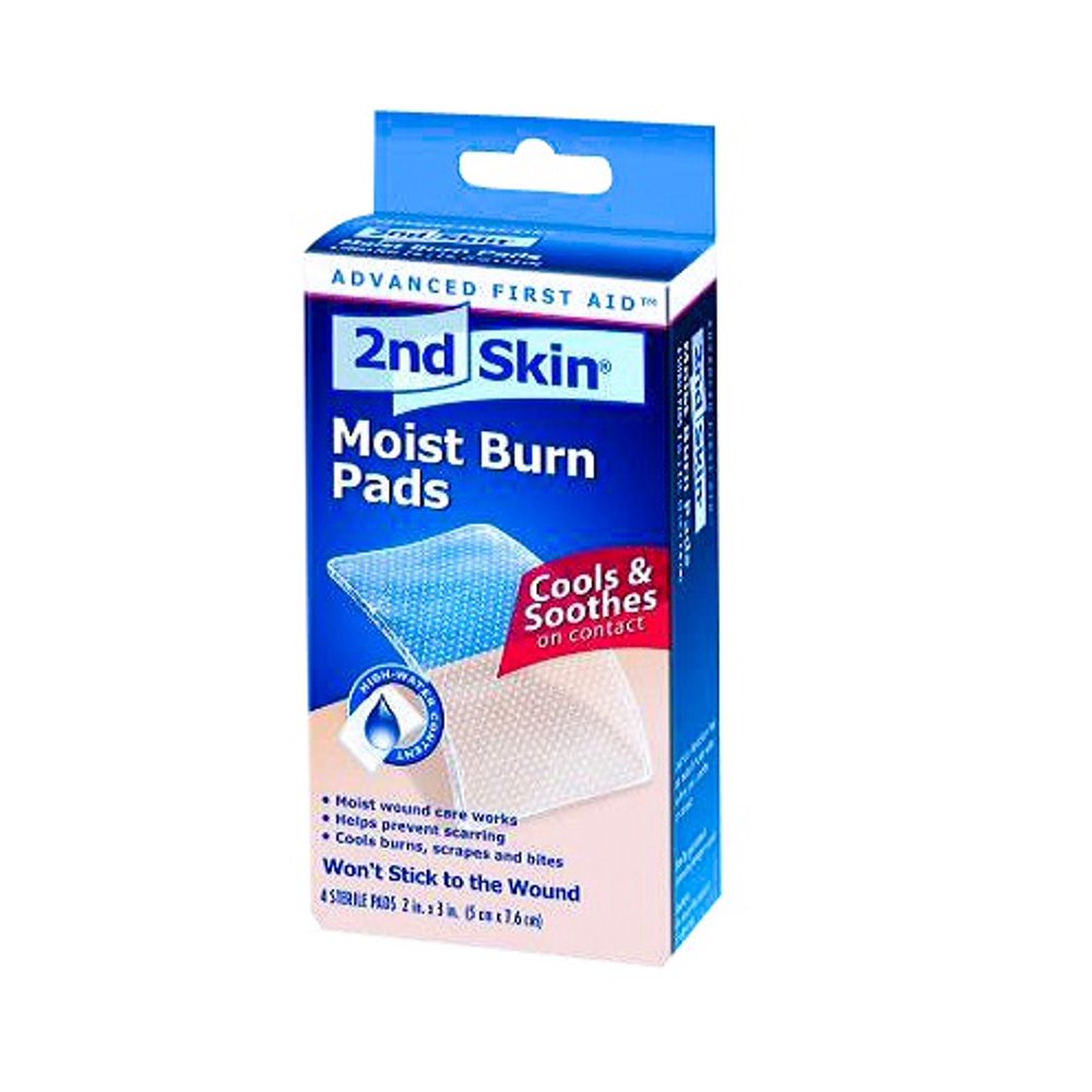 2nd Skin Moist Burn Pad 2 inch x 3 inch 4 Pads Per Box MS46320