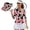American Flag Eagle, variant on Mermaid Scale Women's Golf Shirt and Sun Visor Hat Set 4-Way Stretch 3/4 Sleeve Golf Shirts Quarter Zip Adjustable UV Protection Sun Hat Cap for Camping Fishing Music Festival