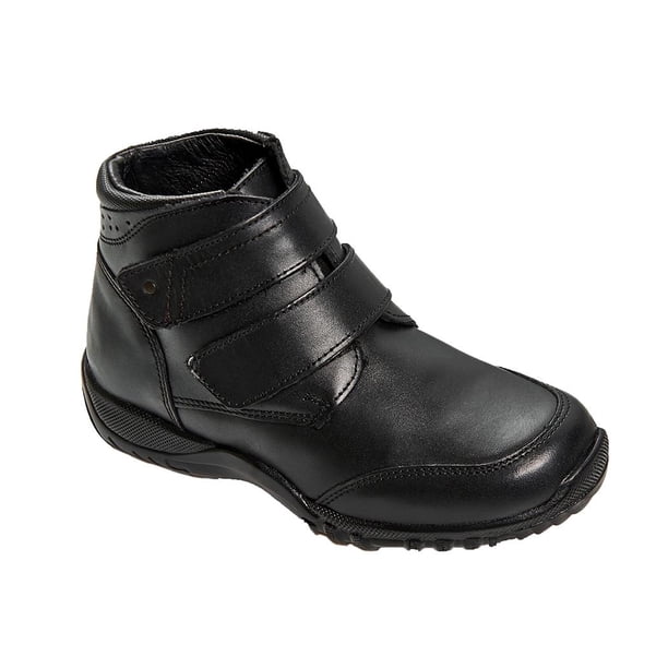 Zapato Botín Casual/Escolar Piel Negro Para Niño Cómodo negro 20 Incógnita 055N17