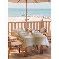 thumbnail image 2 of Outdoor Tablecloth with Umbrella Hole for Patio/Picnic/Party/Camping, Brown Ombre Waterproof Table Cloth Rectangle Table Cover Washable, Modern Gradient Abstract Aesthetics Art (60"x 102"), 2 of 9