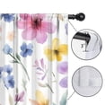 thumbnail image 4 of Blackout Kids Curtains,Watercolor Pioneer Flower Pattern Childrens Insulated Curtains Set Of 2,Bedroom Essentials,Toddler Room Decor 42x84in(106x213cm), 4 of 4