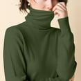 thumbnail image 4 of Samickarr Knit Sweaters for Women Long Sleeve Turtleneck Tunic Pullovers Fall Fashion Casual Warm Solid Color Tops, 4 of 5