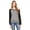 Deep Hthr/ Black, variant on Ladies' Sponge Fleece Wide Neck Sweatshirt - BLACK - S