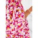 thumbnail image 5 of Vestido PRETTYGARDEN 2025 Boho Floral Maxi con Escote en V Talle S, 5 of 8