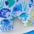 thumbnail image 6 of Landzoo Boys Swim Wear Graphic Print Short Sleeve Crew Neck One Piece Onesie Summer Cozy Soft Toddler Kids Boys Jumpsuits Size 9-12 Months Sky Blue, 6 of 9