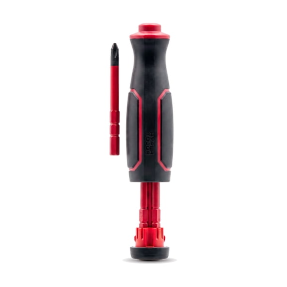 Hyper Tough 5-in-1 Insulated Screwdriver Set with Interchangeable Bits, Electrical Safety Hand Tool