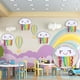 thumbnail image 4 of 6 Pieces 30 Inch Rainbow Cloud Shaped Foil Balloons Rainbow Foil Mylar Balloons Smiling Face Tassel Balloons For Rainbow Themed Party Decorations, 4 of 5