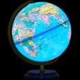 thumbnail image 1 of Amylove 13'' Illuminated World Globe with Stand 720Â°/360Â° Rotation Rewritable Light Up Globe for Kid World Map for Interactive Learning Light with Base Lamp LED Decor(Classic), 1 of 6