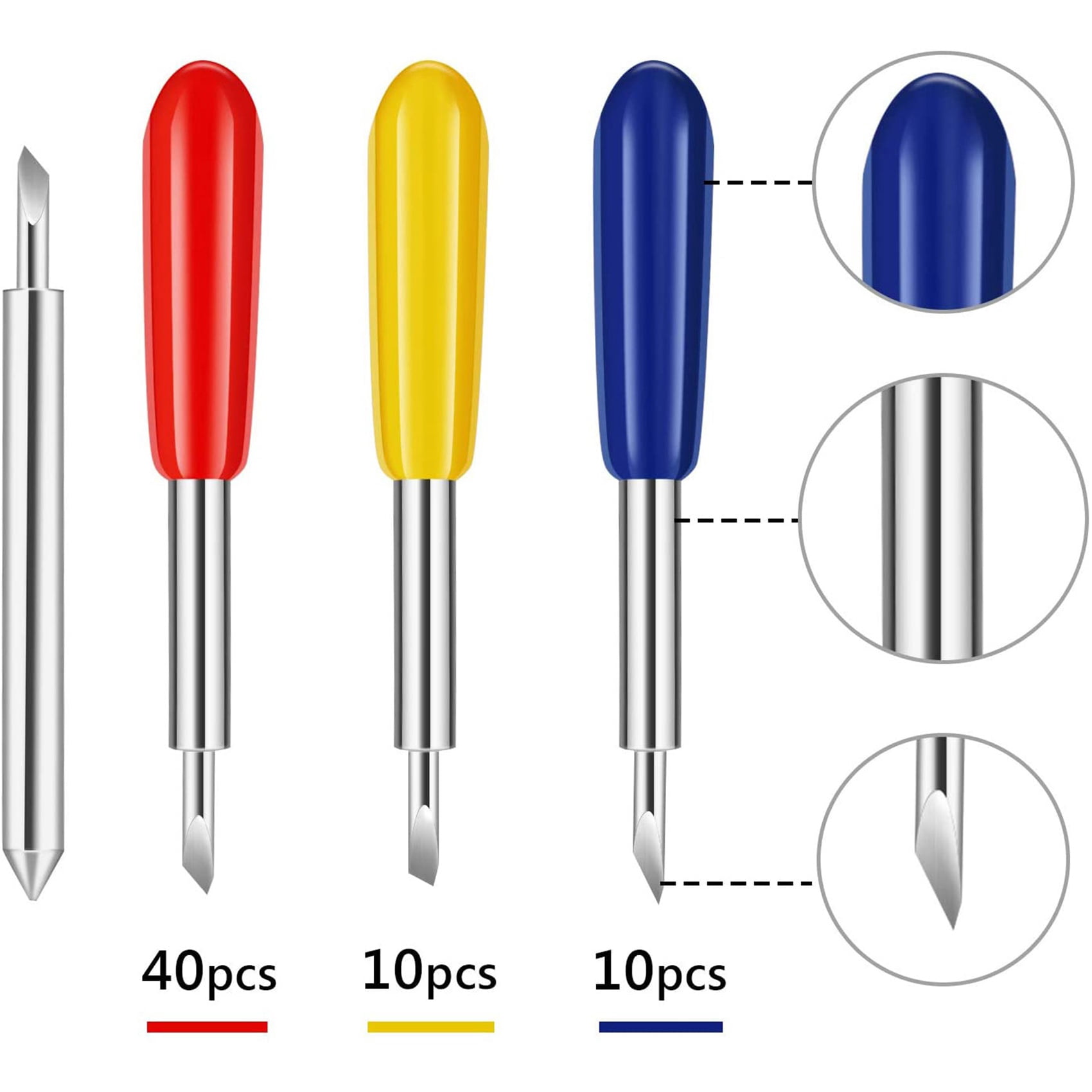 200 Cutting Blades, for Explore Air / Air 2 Maker Expression 30/40/60 Degree Cutting Plotter Replacement Blades