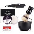 thumbnail image 2 of Ensemble de Brosses à Raser de Luxe pour Hommes 6 Pcs Kit de Soins de Barbe Bol de Rasage, 2 of 9