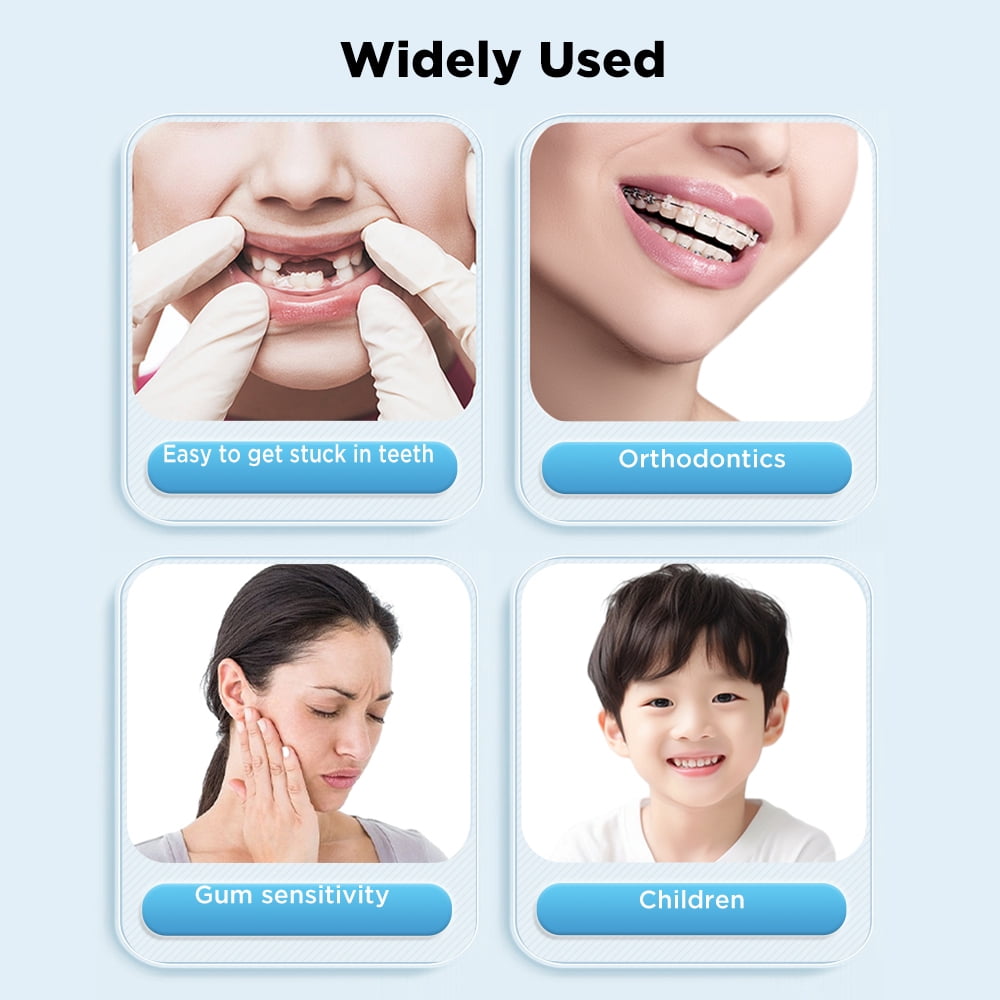 Portable Water Flosser for Teeth, Mini Travel Small Water Flosser, Cordless Oral Irrigator Dental Flossing for Teeth Cleaning, Telescopic Water Tank, Water Dental Flosser Kids Adults Braces