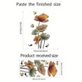 thumbnail image 3 of 1pc Butterfly & Lotus Pattern Wall Sticker, PVC, Waterproof, Wall Art Decal, For Home Decor, 3 of 4