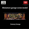 thumbnail image 5 of 1/64 Diorama Diecast Garage Model, 3 Color LED Lighting City Parking Lot Scene Display Case, Brightness Adjustable Showroom Model, 5 of 30