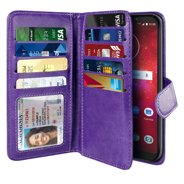 NEXTKIN Multi Card Slots Double Flap Wallet Pouch Case for