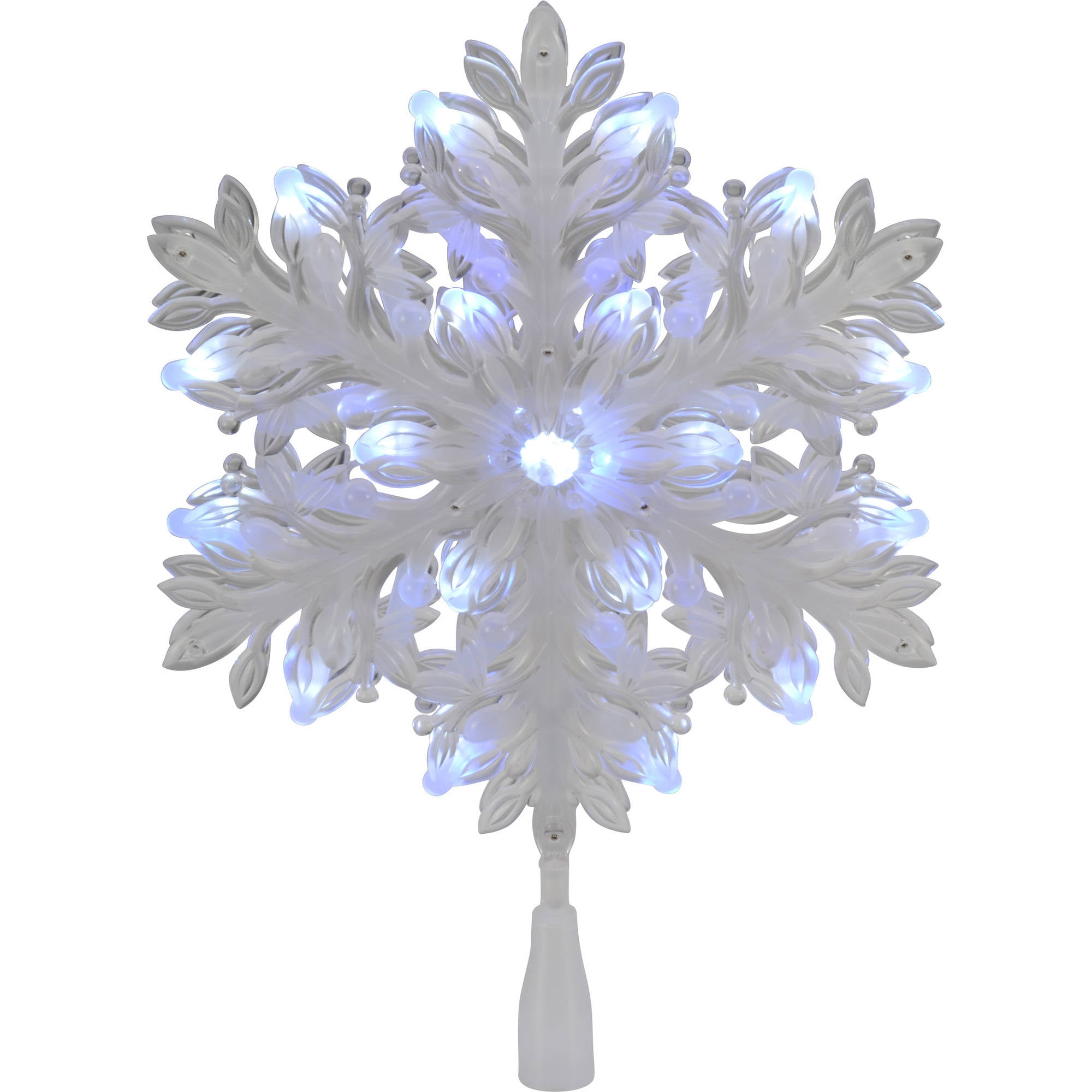 Holiday Time LED Snowflake Tree Topper