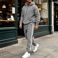 thumbnail image 6 of Luvrsol Big & Tall Men Athletic 2-Piece Lounge Tracksuit Solid Long Sleeve Hooded Top & Daily Wear Jogger Pants S-3XL, 6 of 9