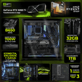 thumbnail image 3 of PC Gamer IA DXT GAMING NVIDIA GeForce RTX 5060 Ti 16GB AMD Ryzen 7 8700F 32GB DDR5 SSD 1TB Sistema Liquido WIFI Black Productividad Versátil Acelerada con IA, 3 of 6