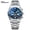 Silver case blue face multifunctional quartz watch, variant on Men's watch with high aesthetic value, multifunctional quartz watch with calendar, moon phase, chronograph, steel strap, luminous, waterproof