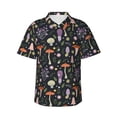 thumbnail image 2 of Picia Mushrooms Gentle Cotton Regular Fit Short Sleeve Casual Hawaiian Shirt for Men-XX-Large, 2 of 9