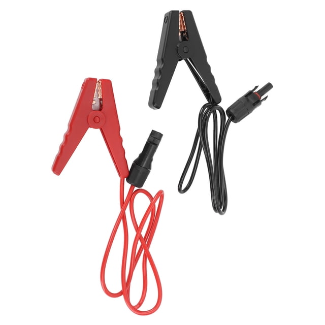 Solar Battery Clip Charging Wire, Solar Power Battery Clip Efficient Conversion Leakage for PV Components