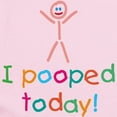 thumbnail image 2 of CafePress - I Pooped Today Fun Infant Bodysuit - Baby Light Bodysuit, Size Newborn - 24 Months, 2 of 4