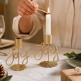 thumbnail image 4 of Metal Taper Candle Holder,Iron Decorative Tabletop Candlestick Stand for Wedding Dinner Living Room Home Mantel Shelf, 4 of 7