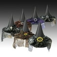 thumbnail image 4 of RUTAYY Girls Witch Hat Spider Web Mesh Veil Decor Pointed Top Wide Brim Halloween Party Hats Purple, 4 of 4