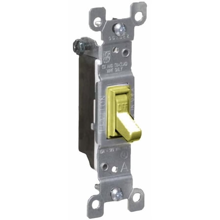 Leviton M21-01451-2IM Residential Grade Toggle Switch, Ivory, 15 Amp