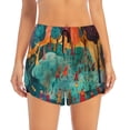 thumbnail image 4 of Lsque Whimsical Forest Scene Printed Women's Running Shorts with Liner Pockets,Elastic Quick Dry Workout Athletic Gym Yoga Shorts,Womens High Waist Shorts-X-Large, 4 of 9