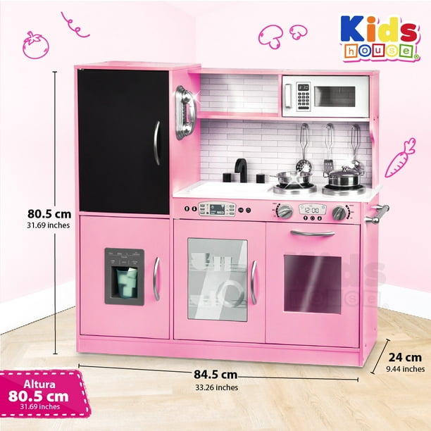 Kids House Cocinita De Juguete Kids House Cocina Urban Pink