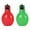 green and red, variant on 2 Pieces Hand Whistles, Coaches Whistle, Loud Sound Lightweight Soft Sports Whistle Trainer Whistle for Walking green and orange