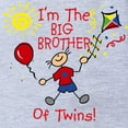 thumbnail image 2 of CafePress - Big BROTHER Twins - Cute Infant Baby Football Bodysuit, 2 of 3