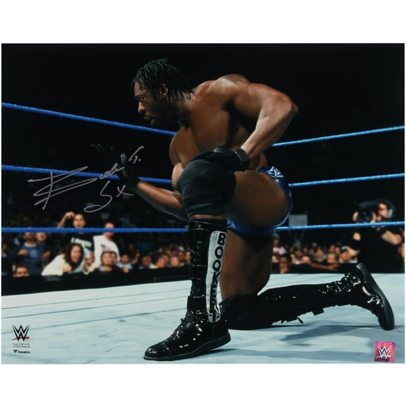 Booker T WWE Autographed 16" x 20" Spinaroonie Photograph - Fanatics Authentic Certified