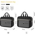 thumbnail image 3 of Toiletry Bags For Women Hanging, Waterproof Wash Bag Makeup Bag With Hook, Large, 3 of 5