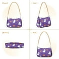 thumbnail image 7 of FORMRS Womens Shoulder Bag with Chain Strap Clutch Purse Cute Tote Handbag, Halloween Purple Ghosts, 7 of 7