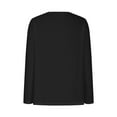 thumbnail image 4 of MHFRRA Women's Fashion Autumn Gradient Long Sleeve V-Neck Tunic Blouse with Delicate Lace Trim for Casual Comfort, 4 of 5