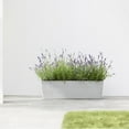 thumbnail image 3 of Ecopots Bruges Durable Modern Rectangular Indoor/Outdoor Recycled Based Composite Flower Pot Planter, Pure White, 31.5", 3 of 4