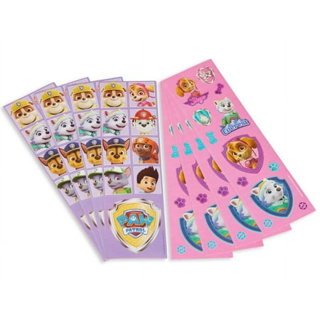 PAW Patrol Pink Sticker Sheets, 8-Count
