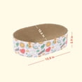 thumbnail image 2 of Oodles Multicolored Oval Doodle Durable Corrugated Cardboard Cat Scratching Pad, One Size, 2 of 10