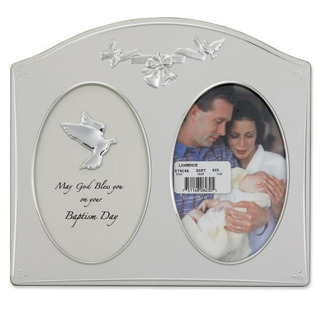 Day Picture Frame - Silver Metal 4x6 Baptism Day Picture Frame
